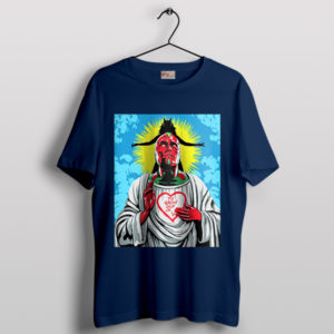 Grow Old in V Comic Wandavision Navy T-Shirt