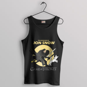 HBO Jon Snow Sequel With Tintin Black Tank Top