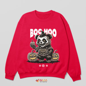 Halloween Movies Baby Panda Red Sweatshirt