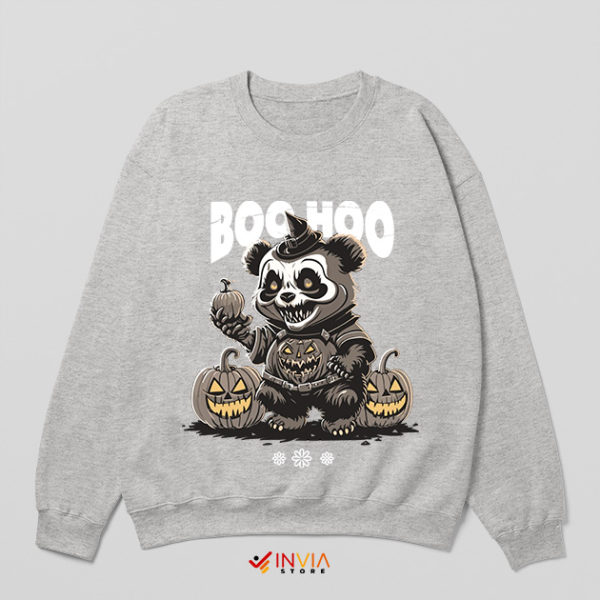 Halloween Movies Baby Panda Sport Grey Sweatshirt