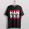 Han Solo Blaster Run DMC Logo T-Shirt