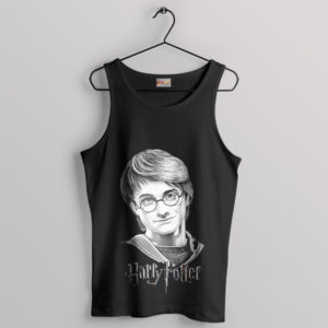 Harry Potter Drawing Hogwarts Portrait Black Tank Top