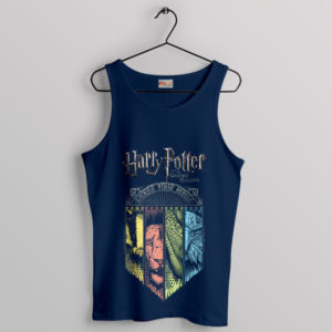 Harry Potter Houses Test Symbols Navy Tank Top