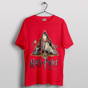 Harry Potter World Deathly Hallows Red T-Shirt