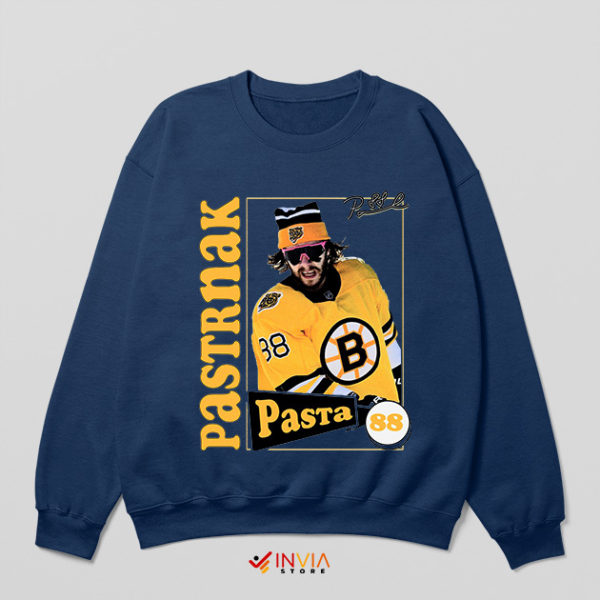 Hockey Hero with David Pastrňák Navy Sweatshirt