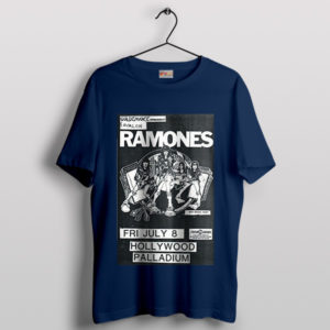 Hollywood Palladium Ramones All Dead Navy T-Shirt
