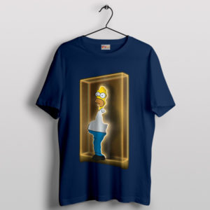 Homer Adventure Time Door Loki Navy T-Shirt