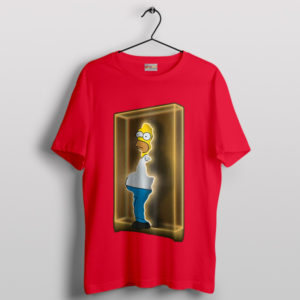 Homer Adventure Time Door Loki Red T-Shirt