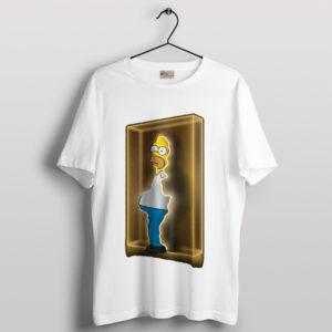 Homer Adventure Time Door Loki White T-Shirt