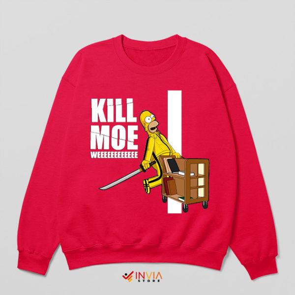 Homer Beer Kill Bill Alternative Poster Red Sweatshirt