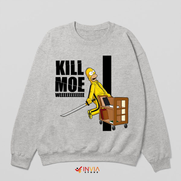 Homer Beer Kill Bill Alternative Poster Sport Grey Sweatshirt