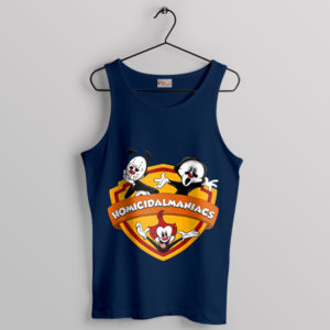 Homicidal Maniac Looney Tunes Character Navy Tank Top