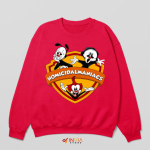 Homicidal Maniac Looney Tunes History Red Sweatshirt