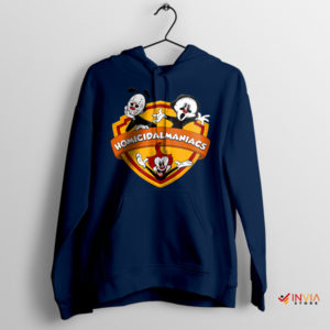 Homicidal Maniac Rooster Looney Toon Navy Hoodie