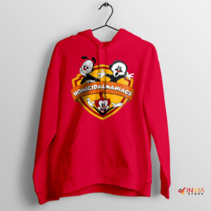 Homicidal Maniac Rooster Looney Toon Red Hoodie