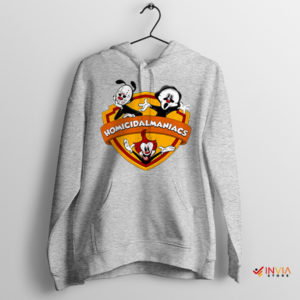 Homicidal Maniac Rooster Looney Toon Sport Grey Hoodie