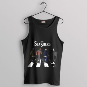 Horror Abbey Road The Slashers Black Tank Top