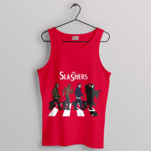 Horror Abbey Road The Slashers Red Tank Top