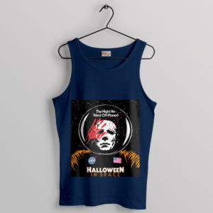 Horror Classic Michael Myers Astronaut Navy Tank Top