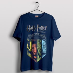 House Harry Potter Magic World Symbols Navy T-Shirt