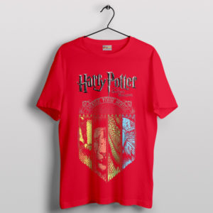 House Harry Potter Magic World Symbols Red T-Shirt