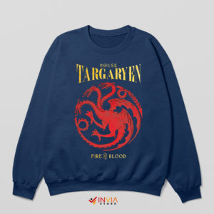 House Targaryen Flag Dragons Navy Sweatshirt