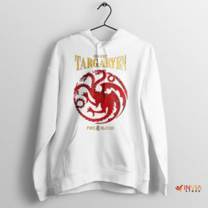 House Targaryen Symbol dragons White Hoodie