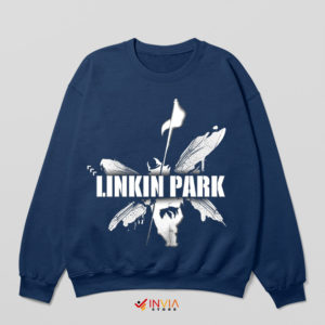 Hybrid Theory Butterfly Linkin Park Navy Sweatshirt