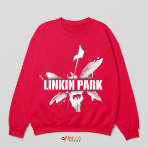 Hybrid Theory Butterfly Linkin Park Red Sweatshirt