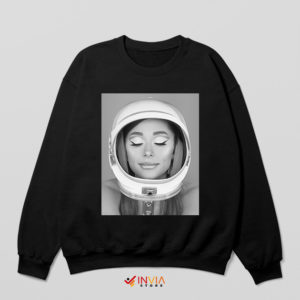 Iconic Ariana Grande Astronaut Black Sweatshirt