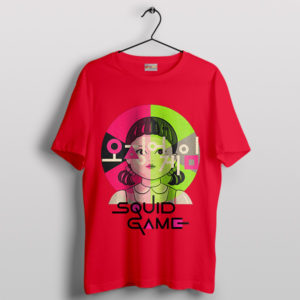 Iconic Squid Game 2 Doll Netflix Red T-Shirt