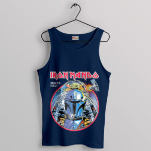 Iron Mandalorian Piece of Mind Navy Tank Top