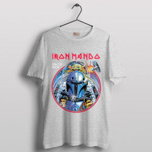 Iron Mando the Hunter Mandalorian 3 Sport Grey T-Shirt