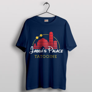 Jabba's Palace Mashup Disney Castle Navy T-Shirt