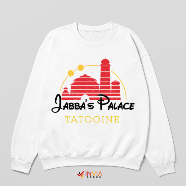 Jabba's Palace x Disney Castle Logo White Sweatshirt