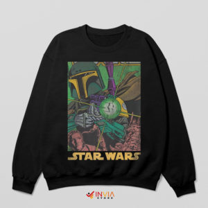 Jango Fett Green Armor Book Black Sweatshirt