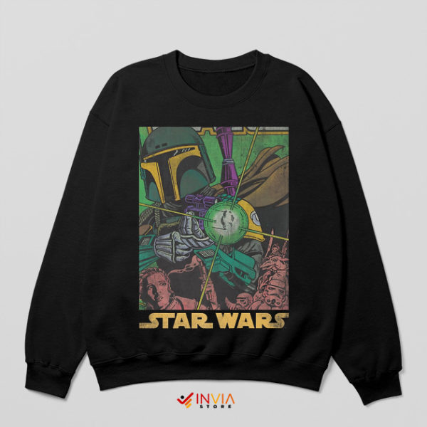 Jango Fett Green Armor Book Black Sweatshirt