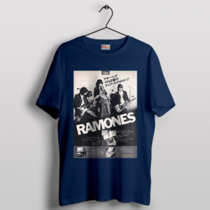 Japan Promo Ramones Hey Ho Let's Go Navy T-Shirt
