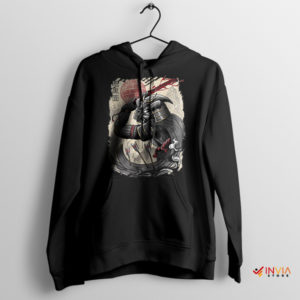 Japanese Art Samurai Darth Vader Black Hoodie