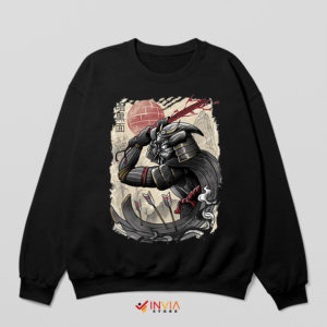 Japanese Art Samurai Darth Vader Black Sweatshirt