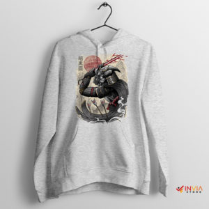 Japanese Art Samurai Darth Vader Sport Grey Hoodie