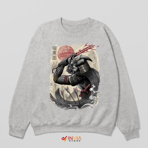 Japanese Art Samurai Darth Vader Sport Grey Sweatshirt