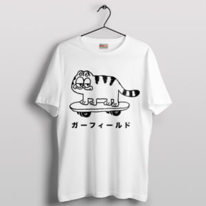 Japanese Garfield Anime Graphic T-Shirt