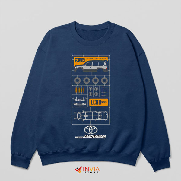 Japanese Parts LC90 Land Cruiser Navy Sweatshirt