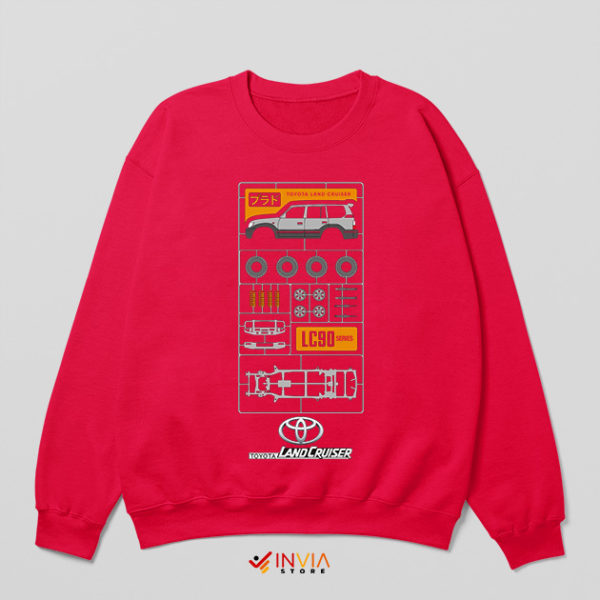 Japanese Parts LC90 Land Cruiser Red Sweatshirt