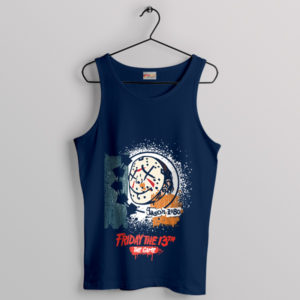 Jason Friday the 13th Blink 182 Navy Tank Top