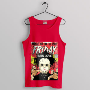 Jason Voorhees I'm In Love Friday Red Tank Top