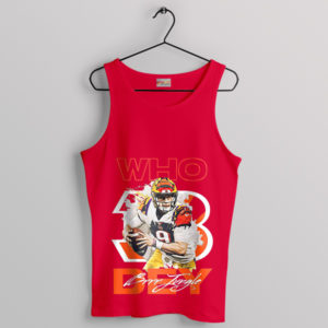 Joe Burrow Fans Say Who Dey Red Tank Top