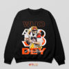 Joe Burrow Origin of Who Dey Sweatshirt