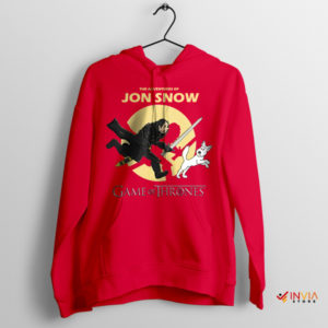 Jon Snow Sequel Series With Tintin Red Hoodie